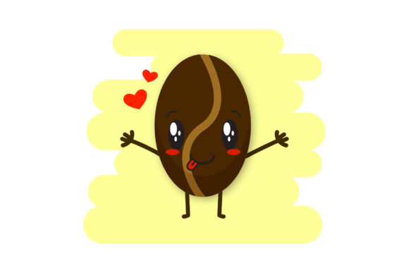 Download Coffee Beans Cute Kawaii Clipart - Kawaii clipart Collection